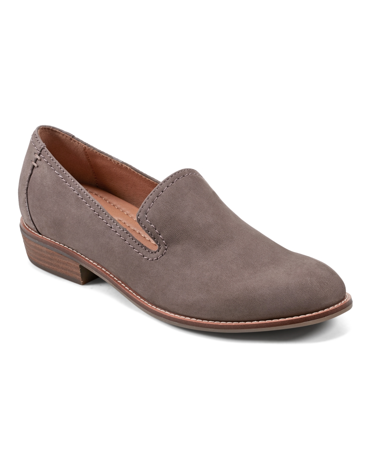 Shop Earth Women's Edna Flat Slip-on Loafers In Grey Leather
