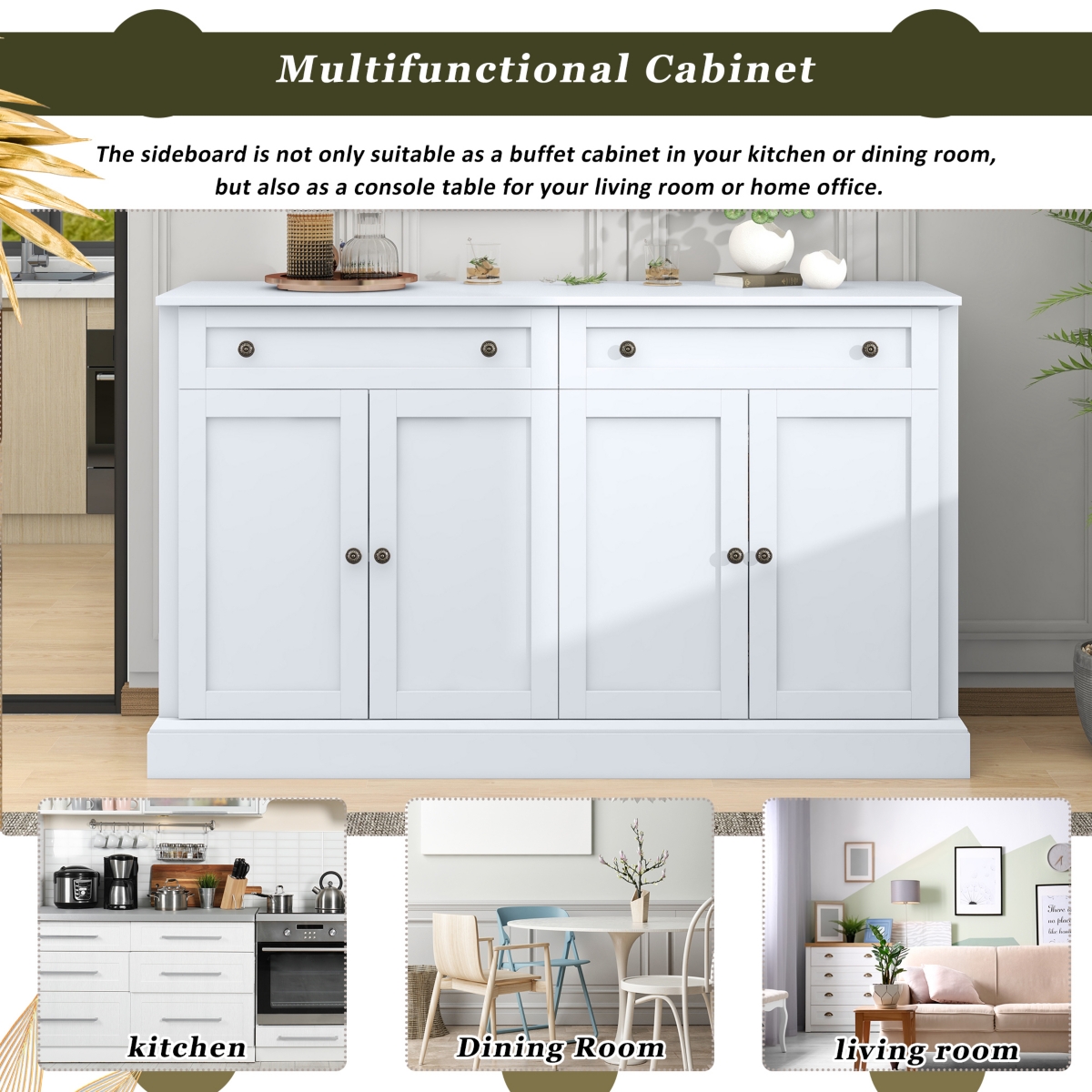 Streamdale Stylish Kitchen Buffet Storage, Display, and Organization