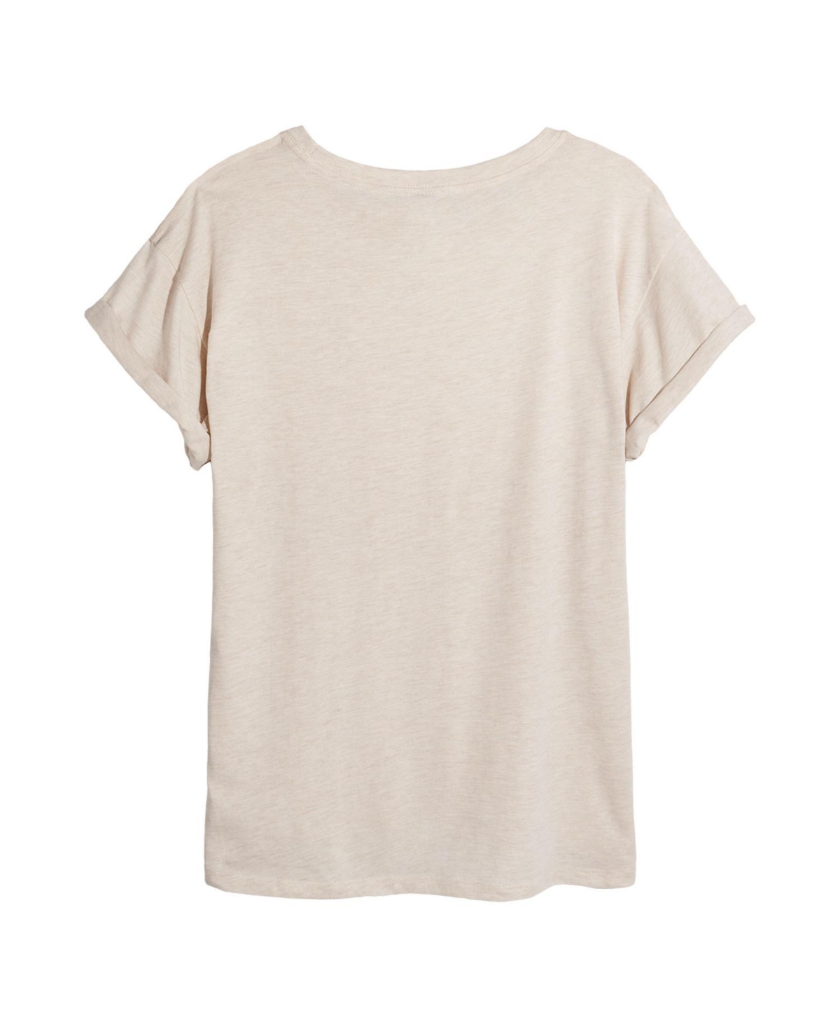 Good Vibes Llc Hybrid Apparel Trendy Juniors Leopard Heart Graphic Oversized Tee In Beige,khaki