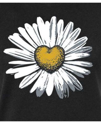 Trendy Juniors Daisy Heart Graphic Tee