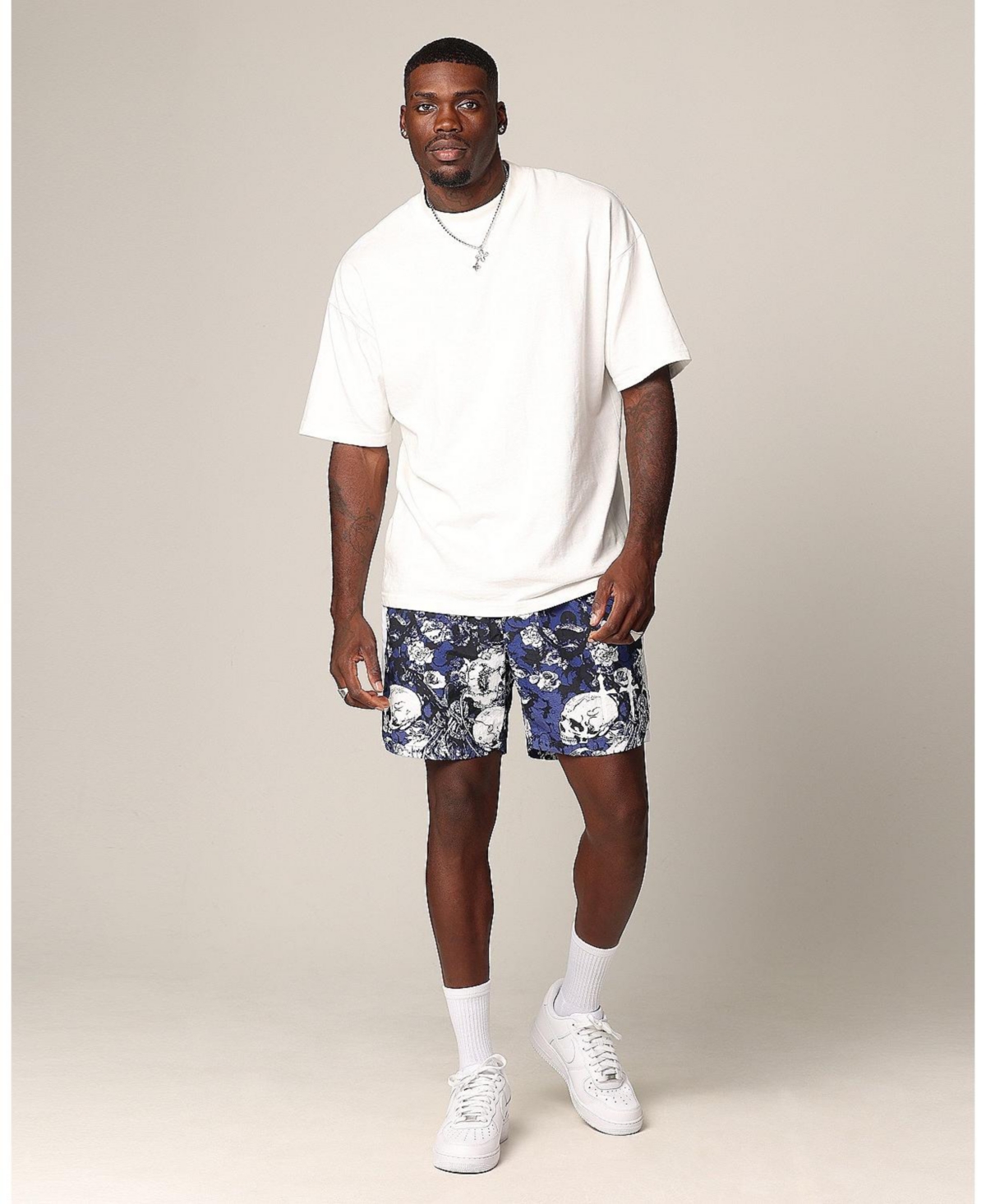 Saint Morta Men's Relic Nylon Shorts -white