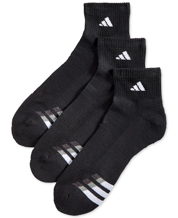 adidas Men's Cushioned Performance 3Pack Quarter Socks Macy's