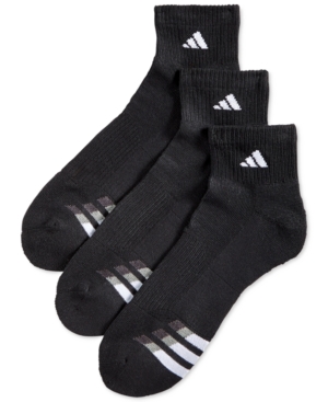 Adidas Men's Cushioned Performance 3-Pack Quarter Socks