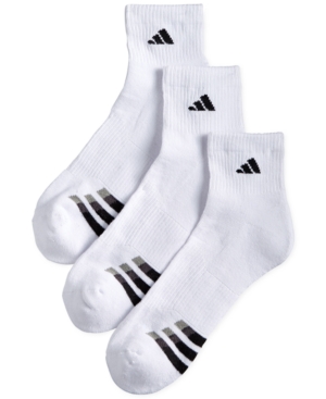 Adidas Men's Cushioned Performance 3-Pack Quarter Socks