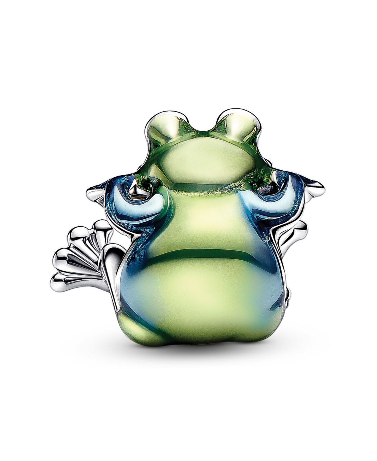 Pandora Sterling Silver Climbing Frog Charm In Silver