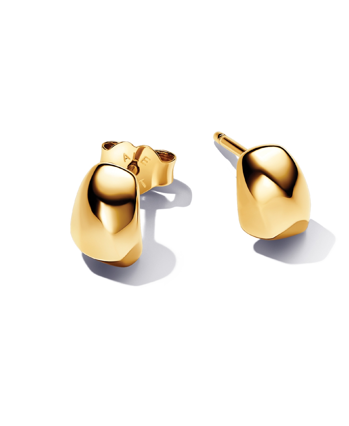 14K Gold-Plated Shaped Stud Earrings
