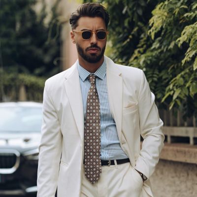 Men's Antinori - Printed Silk Tie for Men