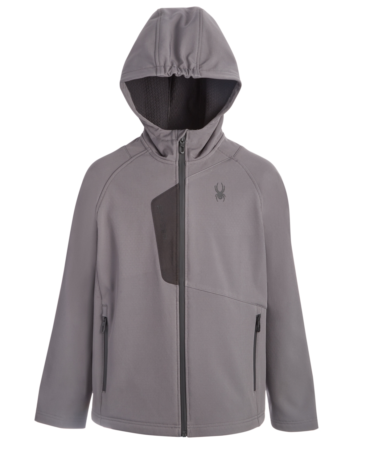 Spyder Big Boys Hooded Softshell Jacket In Polar
