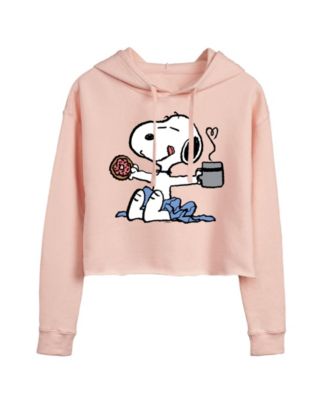 Trendy Juniors Peanuts Snoopy Graphic Cropped Hoodie