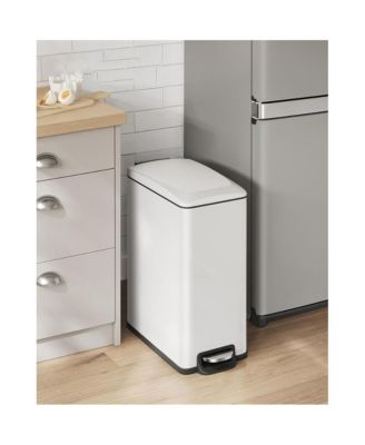 12.7 Gallon Garbage Can For Narrow Spaces With Soft-close Lid