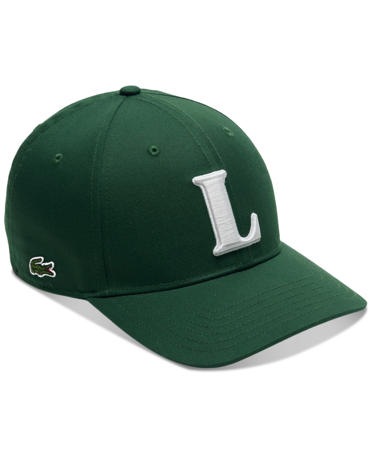 Lacoste Men's Contrast Logo Twill Baseball Cap In 132 - Vert