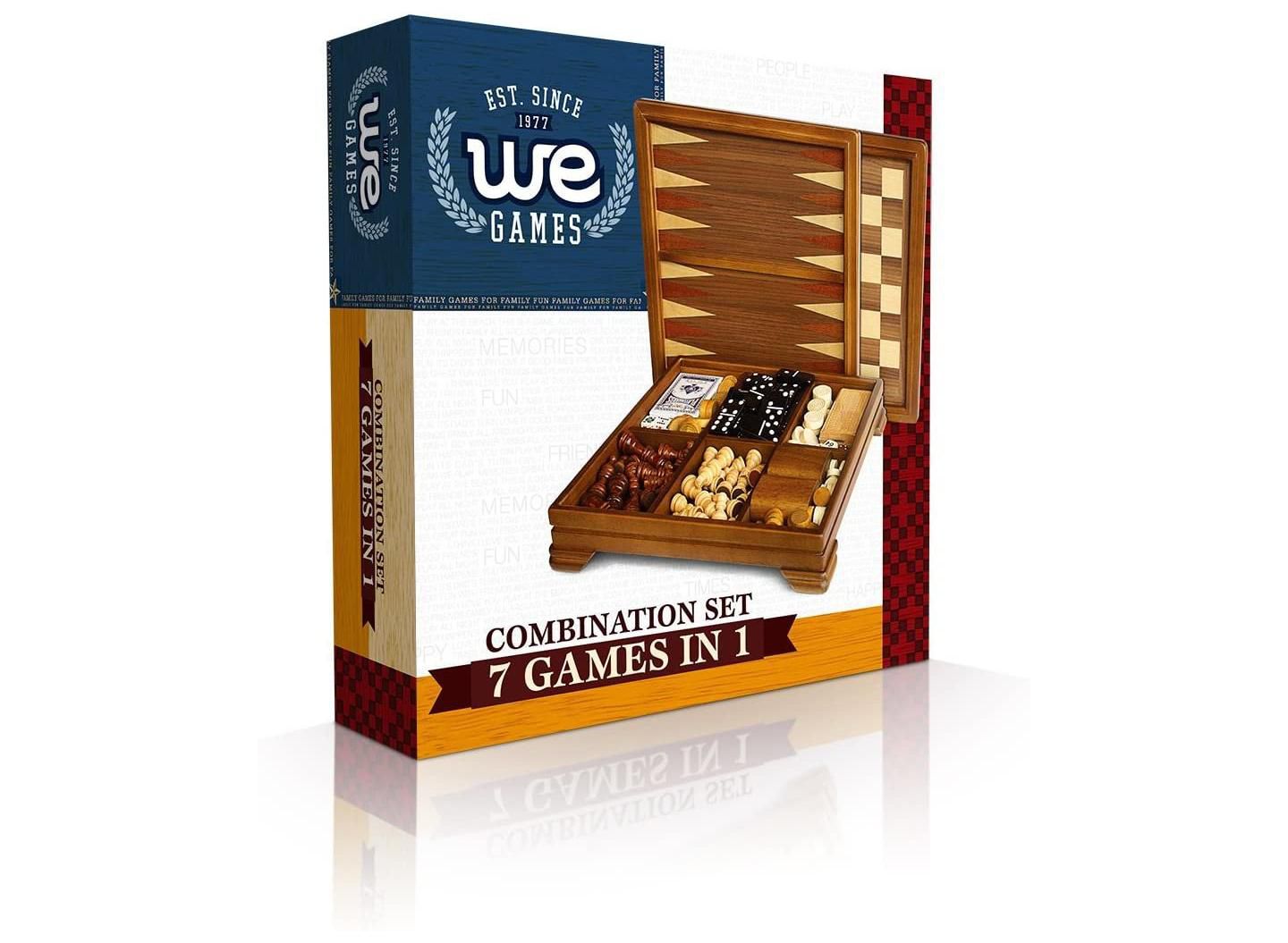 Детская настольная игра Bobby Fischer Walnut 7-in-1 Board Game, Ages 14+, цвет: Коричневый — фото 6