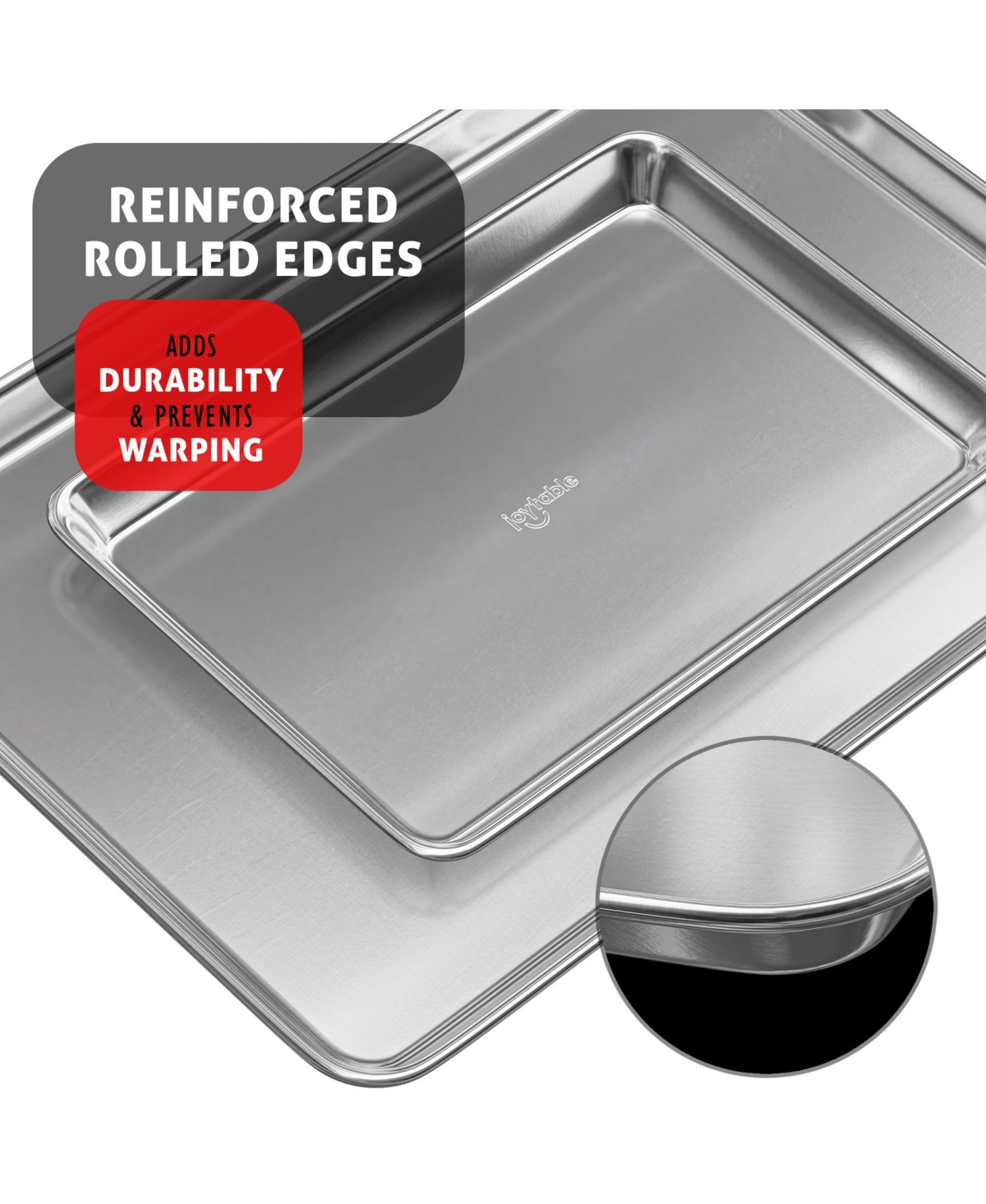 JoyTable Non-stick Aluminum Baking Sheet - Quarter Sheet 13