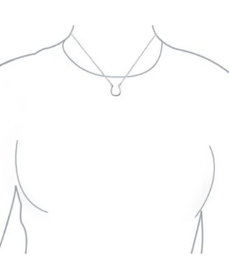 Minimalist Horseshoe Pendant Necklace - Good Luck Charm - Gold & Silver