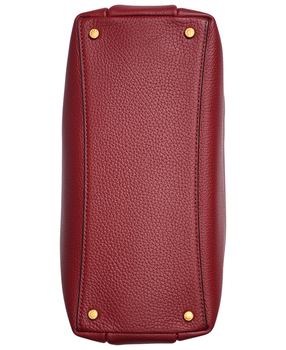 Shop Donna Karan Amagansett Soft-rolled Leather Satchel With Sculpted Magnet Closure In Garnet