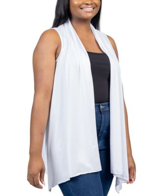 Plus Size Asymmetric Open Front Cardigan Sweater