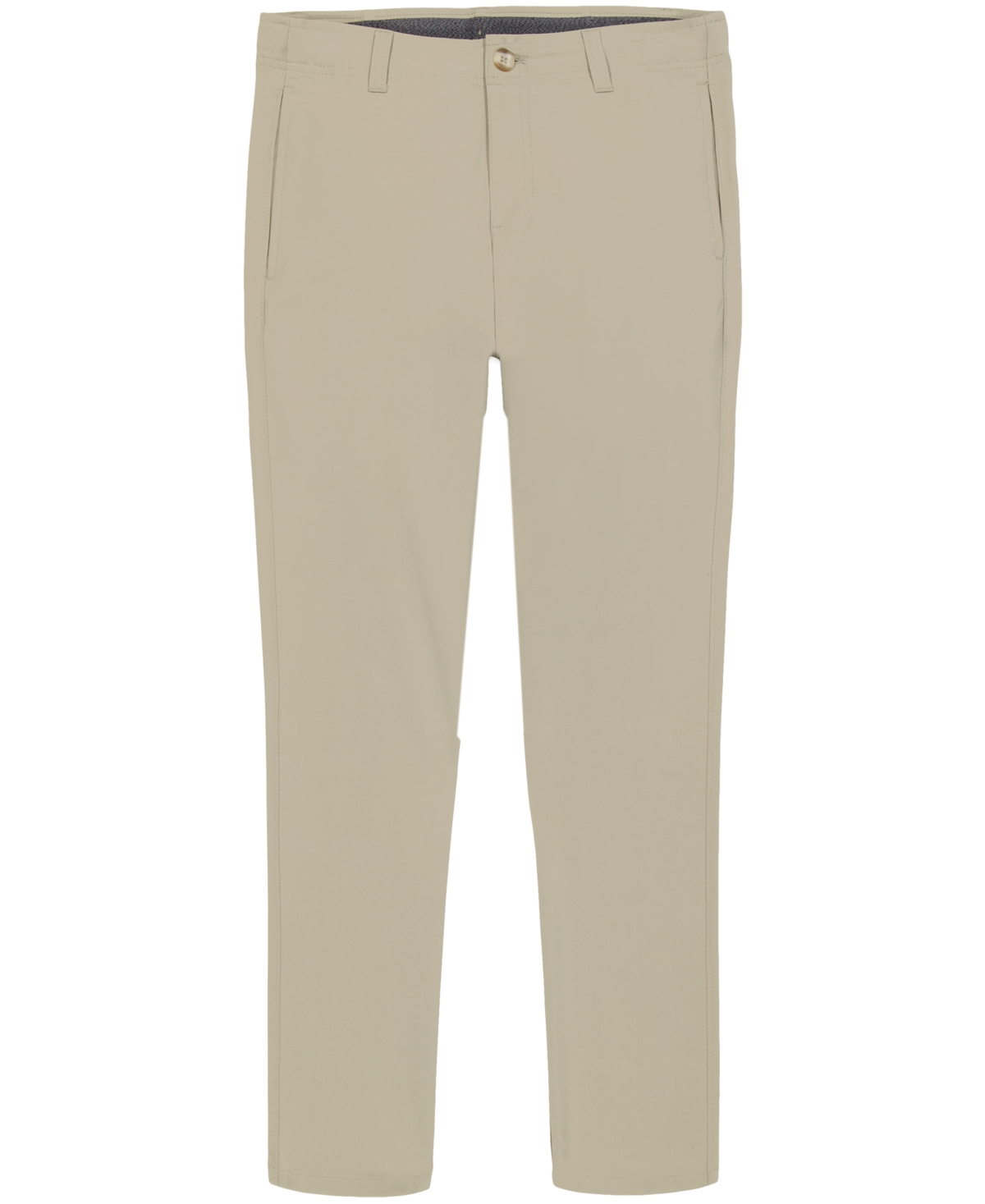 Nautica Kids' Big Boys Flat Front Performance Pant In Khaki