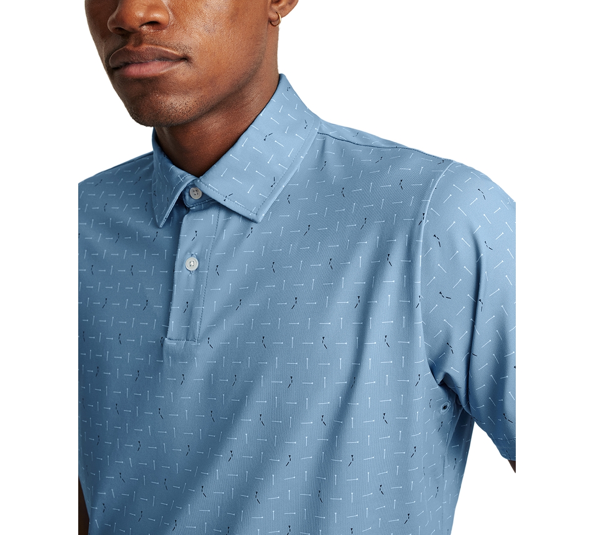 Bonobos Men's Short Sleeve Arrow Print Performance Polo Shirt