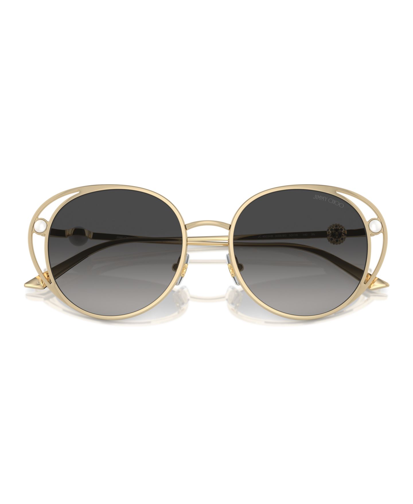Женские солнцезащитные очки Jimmy Choo Sunglasses, JC4003HB, цвет: Серый — фото 5