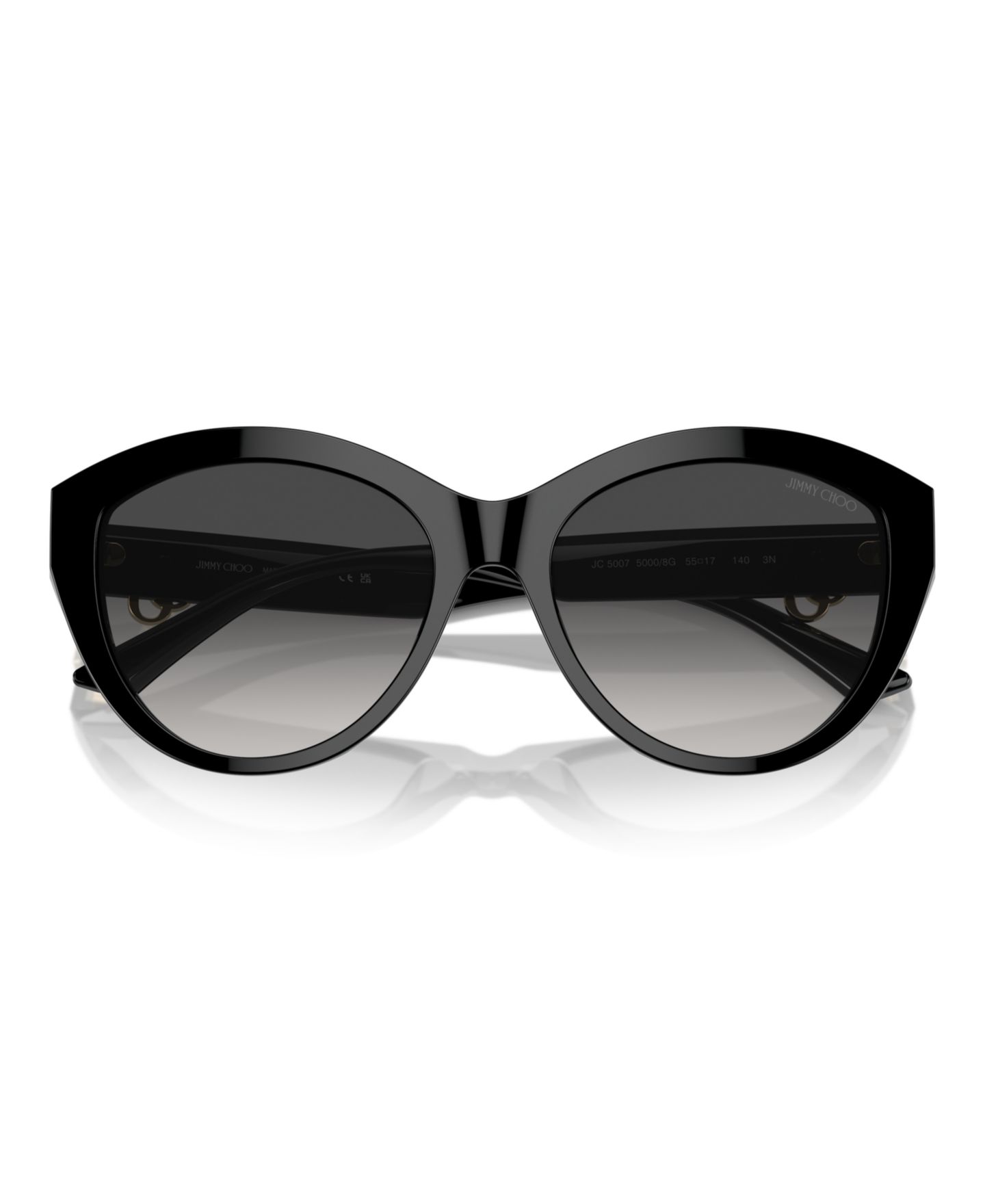 Женские солнцезащитные очки Jimmy Choo Sunglasses, JC5007, цвет: Чёрный — фото 5