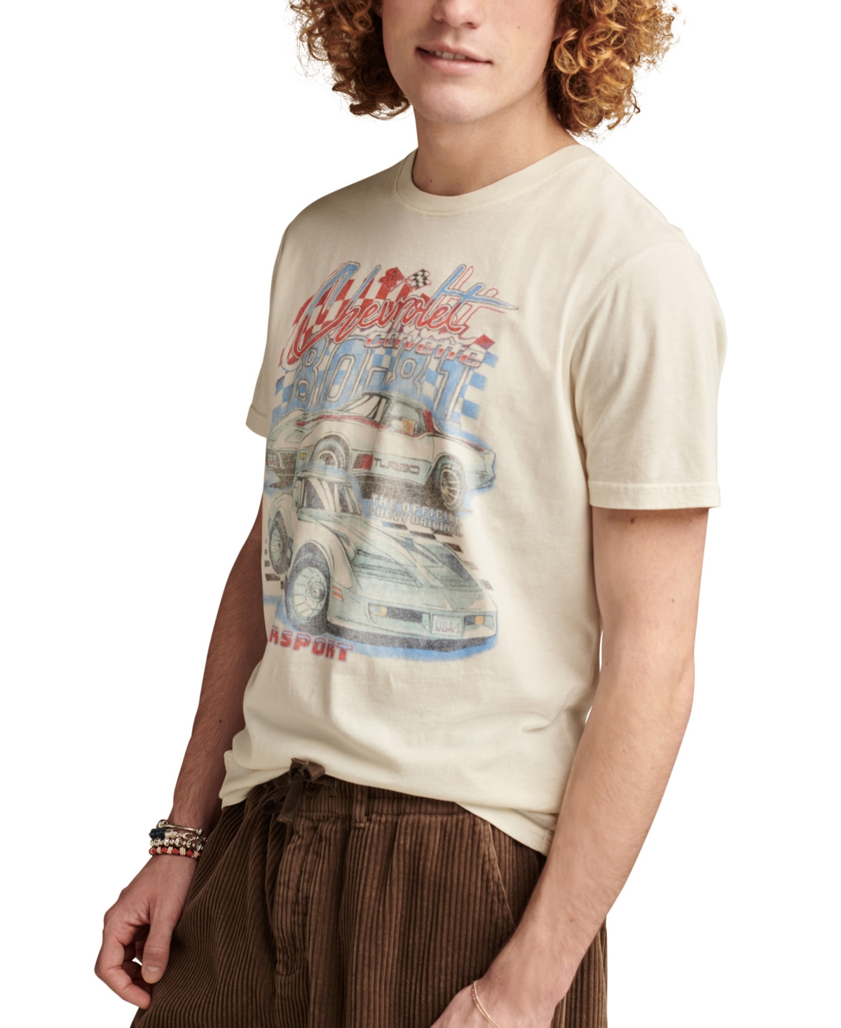 Lucky Brand Men's Corvette T-shirts In Lilly White