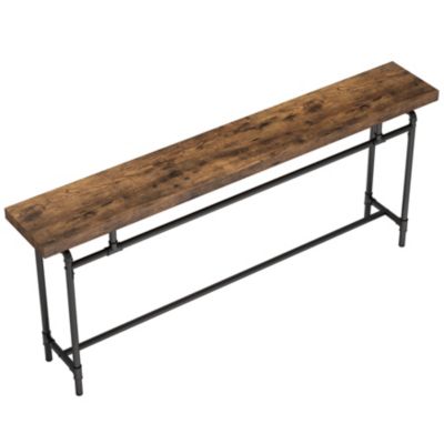 Console Table, 70.9 Inches Extra Long Sofa Table for Living Room, Industrial Narrow Console Sofa Tables Behind Couch