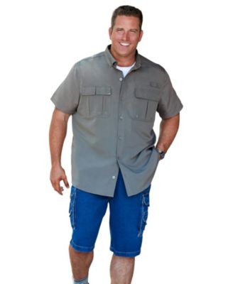 Big & Tall by KingSize Off-Shore Short-Sleeve Sports Shirt
