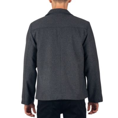 Men's Grant 28" Open Bottom Jacket Wool Blend JD Bomber Zippered Jacket