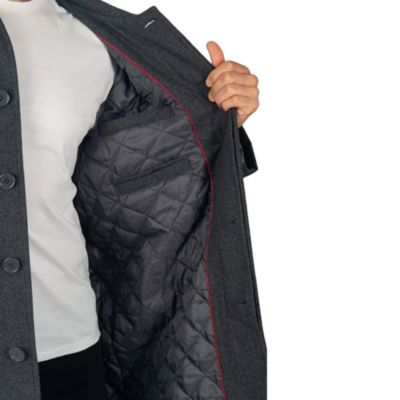 Men's Zach Men s Wool Blend Overcoat – Knee-Length Trench Coat, Runs Large for Layering Over Suits or Sweaters