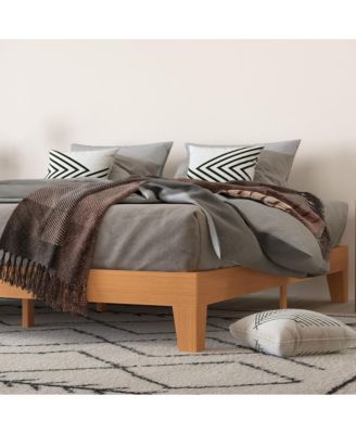 Eduardo Platform Bed Frame, Solid Wood Platform Bed Frame With Slatted Support, No Box Spring Needed
