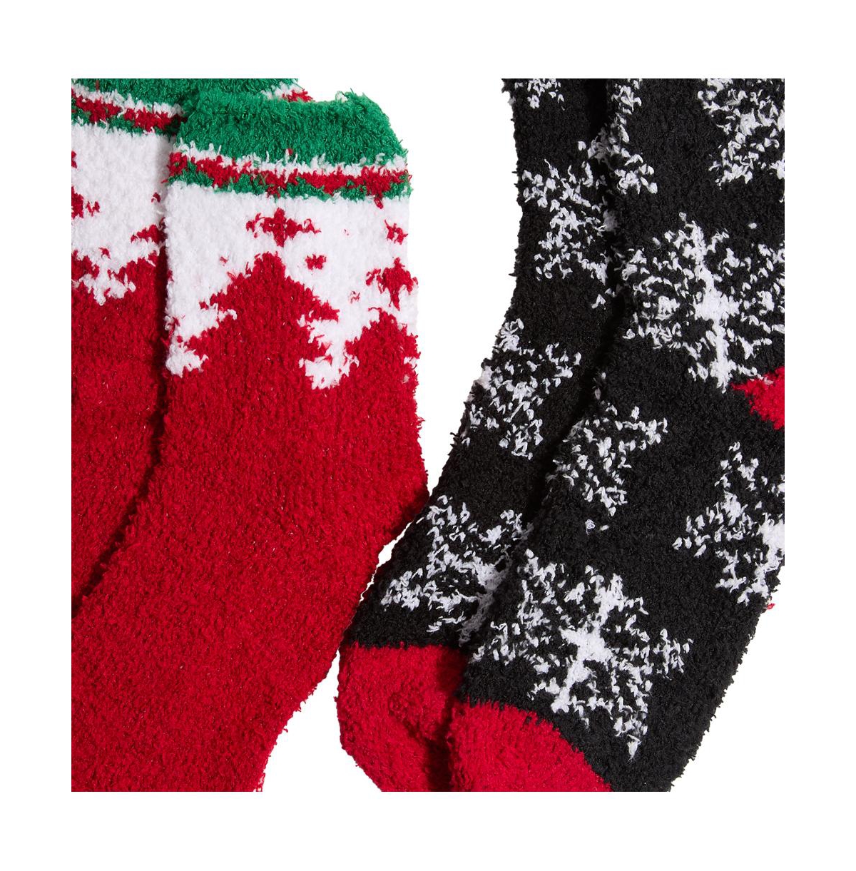 Stems Women's Cozy Holiday Socks Pack of 2