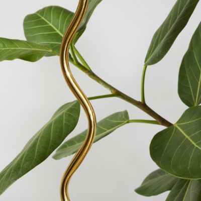 Squiggle 22" Modern LED Floor Lamp with Empire Shade