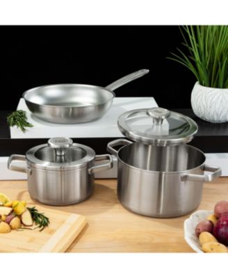 Graphite Recycled 18/10 Stainless Steel Frying Pan 10"