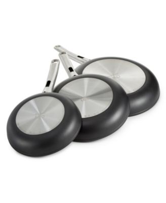 Graphite 3Pc Non-stick Ceramic Frying Pan/Skillet Set