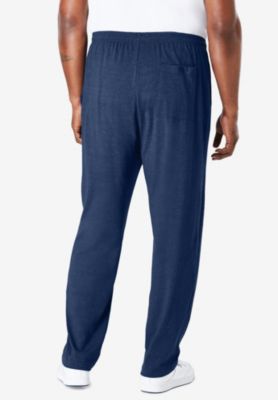 Big & Tall Lightweight Jersey Open-Bottom Sweatpants