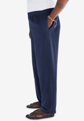 Tall Elastic Waist Gauze Cotton Pants