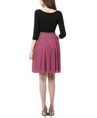 Maternity Colorblock Empire Waist Dress