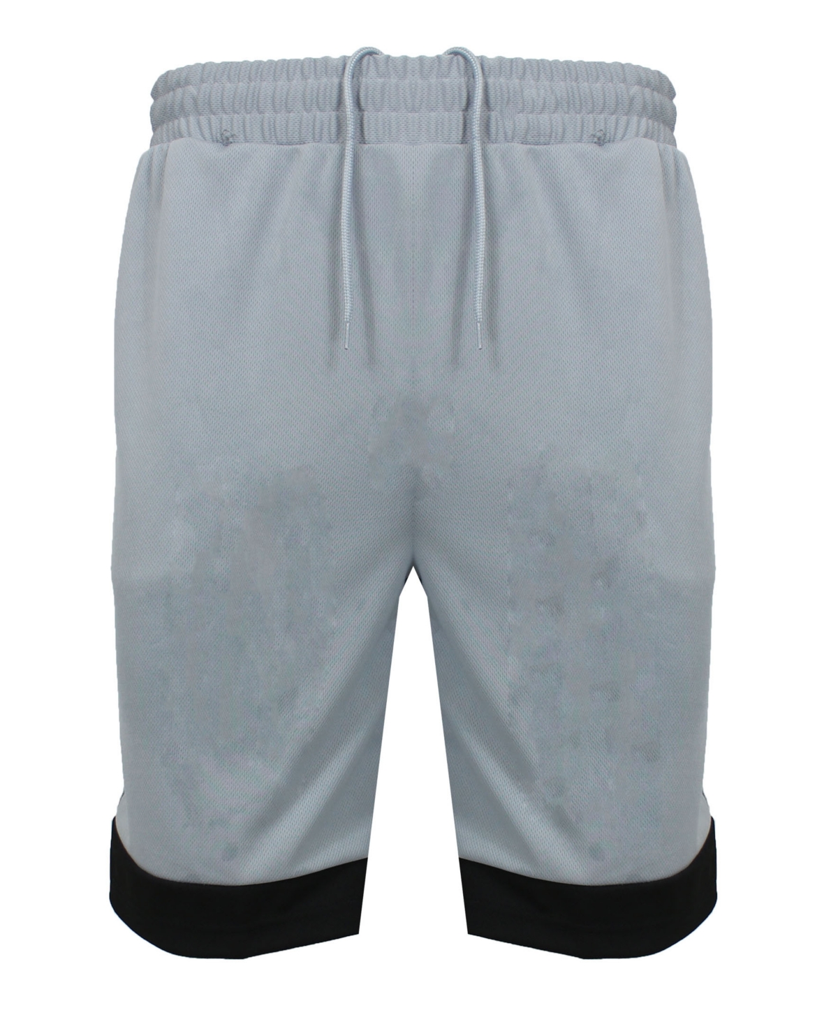 Men's Premium Active Moisture Wicking Workout Mesh Shorts With Trim - Silver/Black