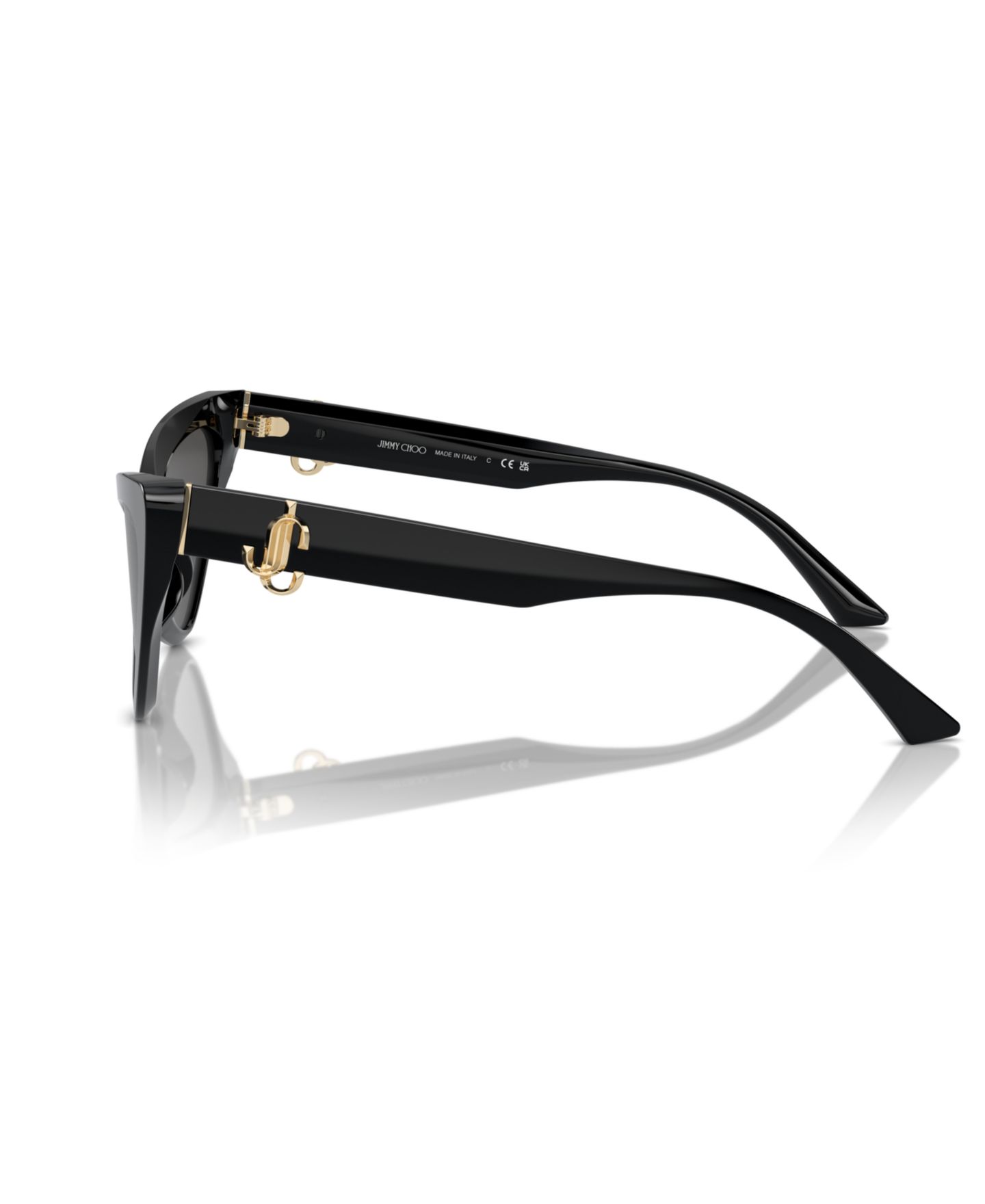 Женские солнцезащитные очки Jimmy Choo Sunglasses, JC5008, цвет: Чёрный — фото 3