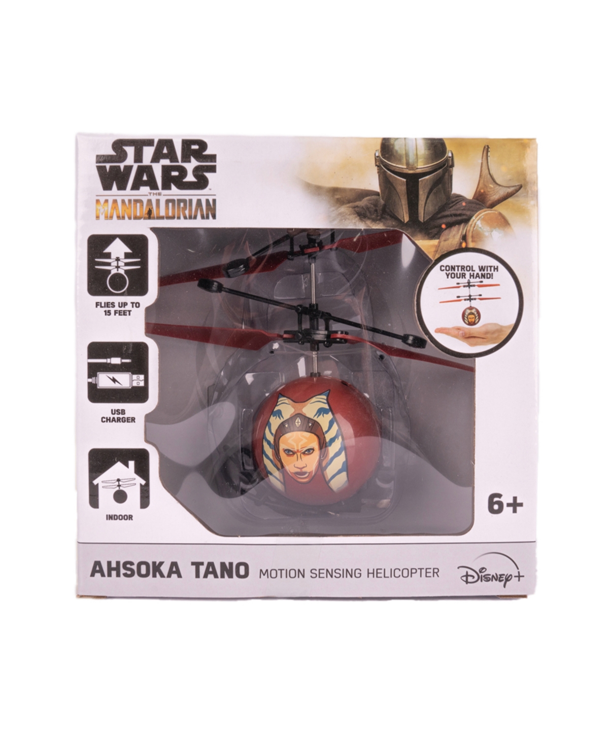 World Tech Toys Star Wars The Mandalorian Ahsoka Tano Ufo Ball Helicopter In Multi