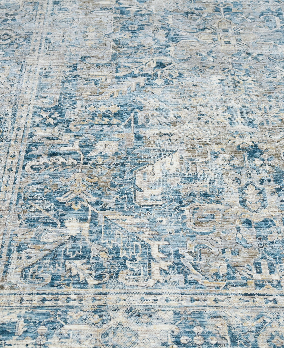 The Met X Exquisite Rugs Antique Loom Anl-89 8'x10' Area Rug In Blue