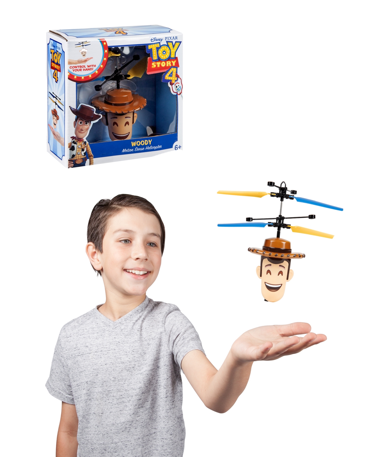 World Tech Toys Pixar Toy Story Emoji Woody Ir Ufo Ball Helicopter In Multi