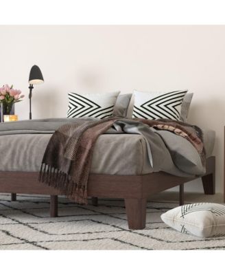 Eduardo Platform Bed Frame, Solid Wood Platform Bed Frame With Slatted Support, No Box Spring Needed