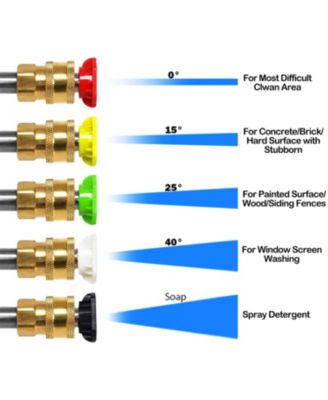 2200W 2.0 GPM Electric Pressure Washer with 5 Nozzles
