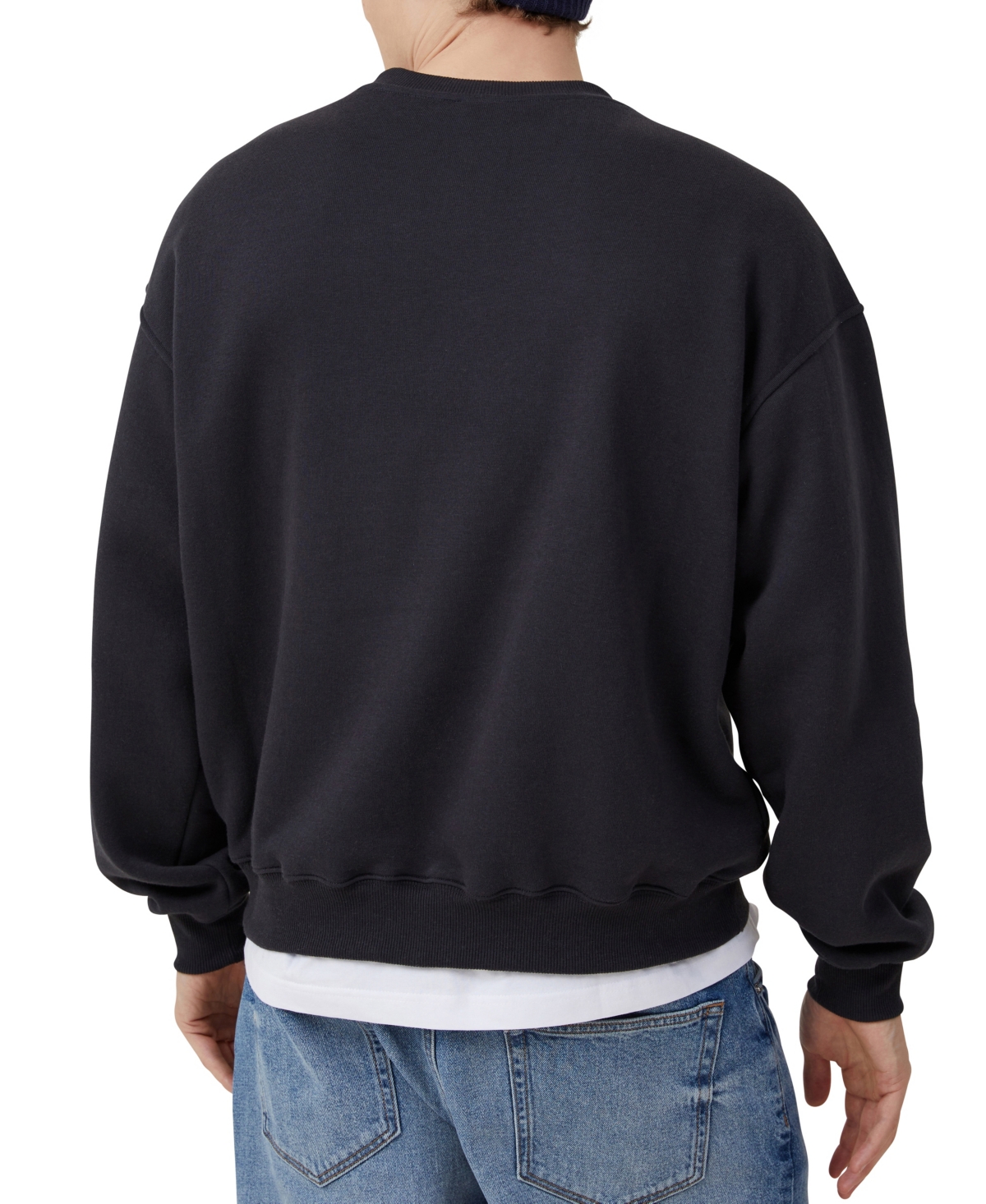 Shop Cotton On Men's Box Fit Crew Sweater In Gray