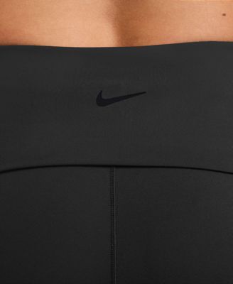 ■NIKE■ One Dry Fit High Waist Foldover Pants W Mink Brown Nike Womens One Dri-FIT High-Waisted Fold-Over Pants | Mink