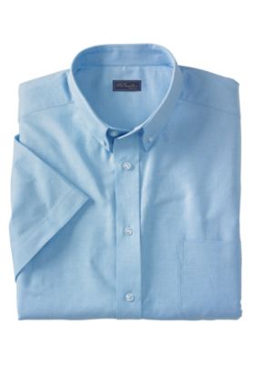 Big & Tall Wrinkle-Free Short-Sleeve Oxford Dress Shirt