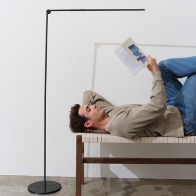 Libra Modern Minimalist LED Floor Lamp with Adjustable Color Temperature (54.5")