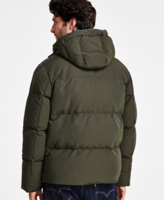Men's Quilted Hooded Puffer Jacket