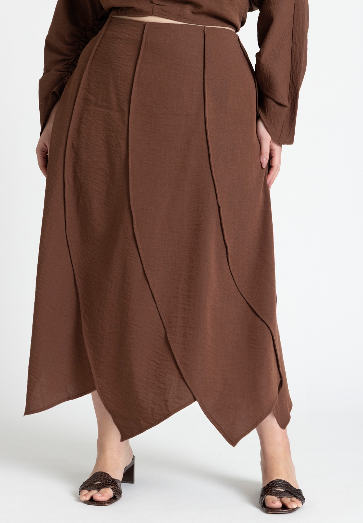 Eloquii Plus Size Seam Detail Skirt